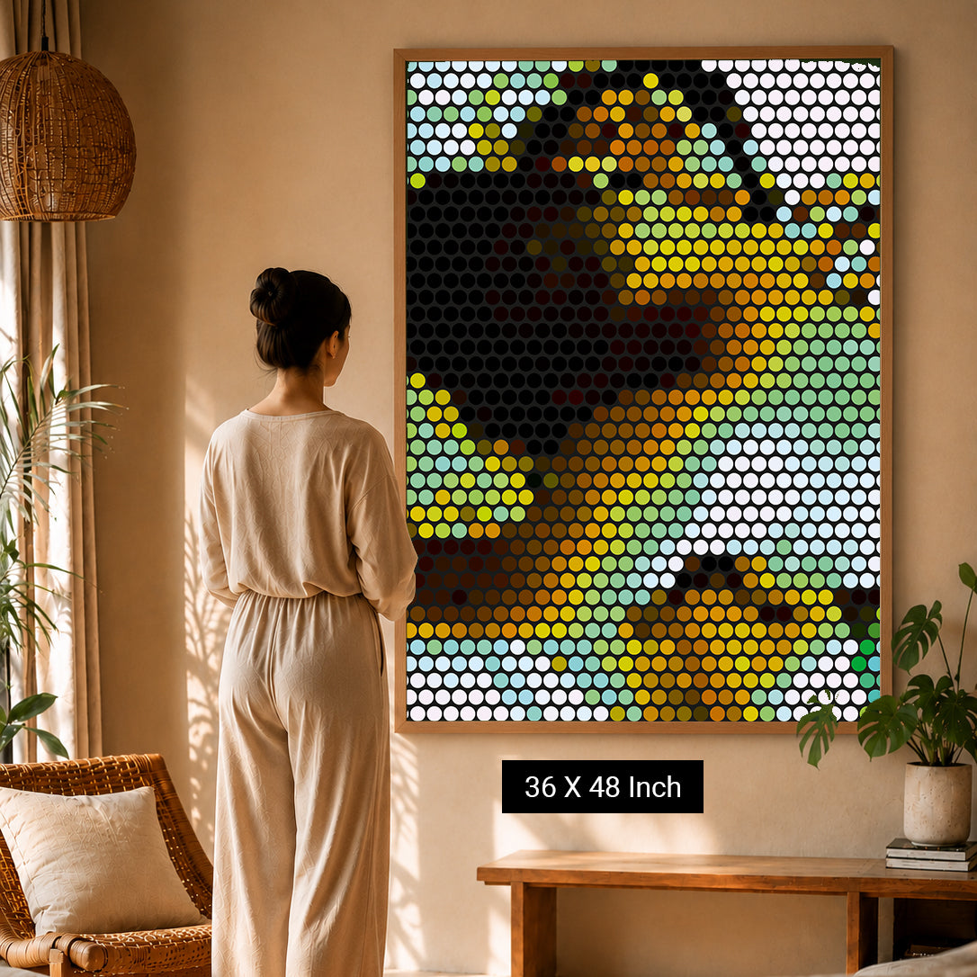 Vibrant yet calm aura poster engineered for creative flow states