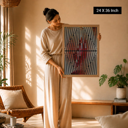 Wabi-Sabi abstract wall art print for therapy clinic decor