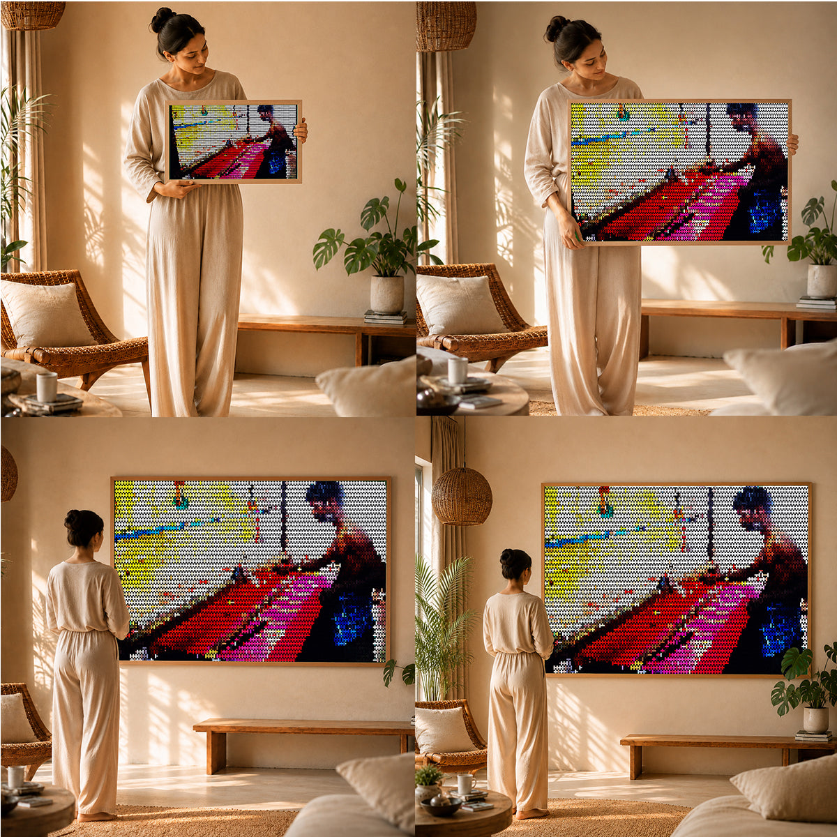 wellness inspired wall painting for peaceful office and mindful workspace decor