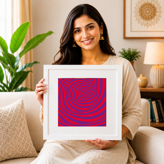 Gentle sunset gradient wall art for peaceful interiors.